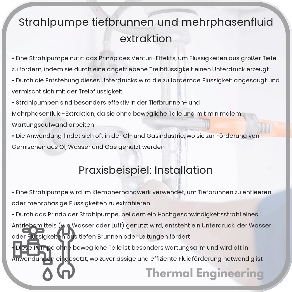 Strahlpumpe | Tiefbrunnen- und Mehrphasenfluid-Extraktion