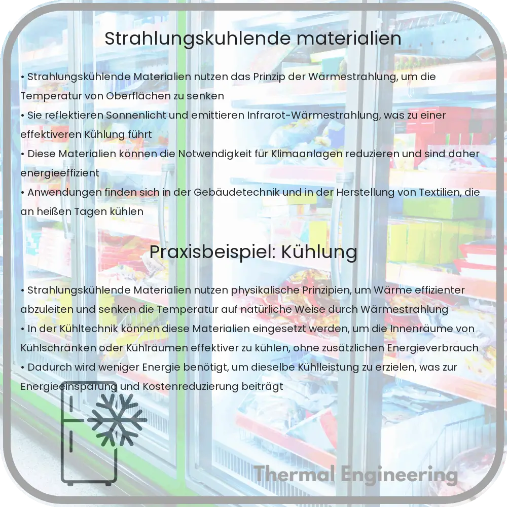 Strahlungskühlende Materialien