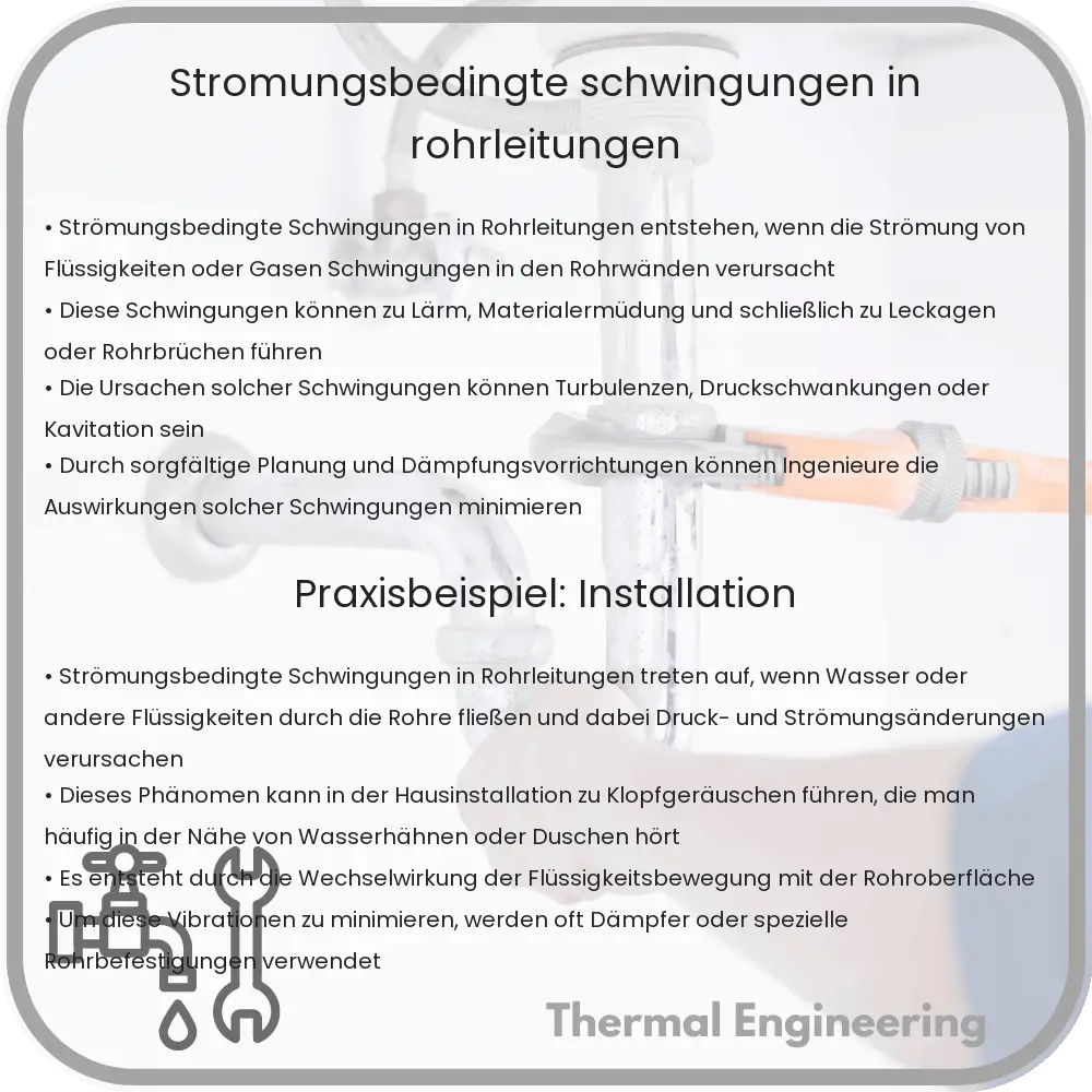 Strömungsbedingte Schwingungen in Rohrleitungen