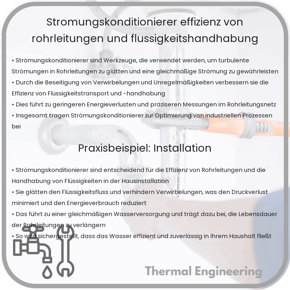 Strömungskonditionierer | Effizienz von Rohrleitungen und Flüssigkeitshandhabung