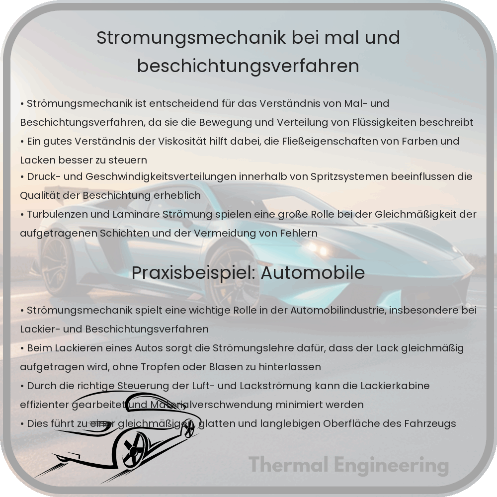 Strömungsmechanik bei Mal- und Beschichtungsverfahren
