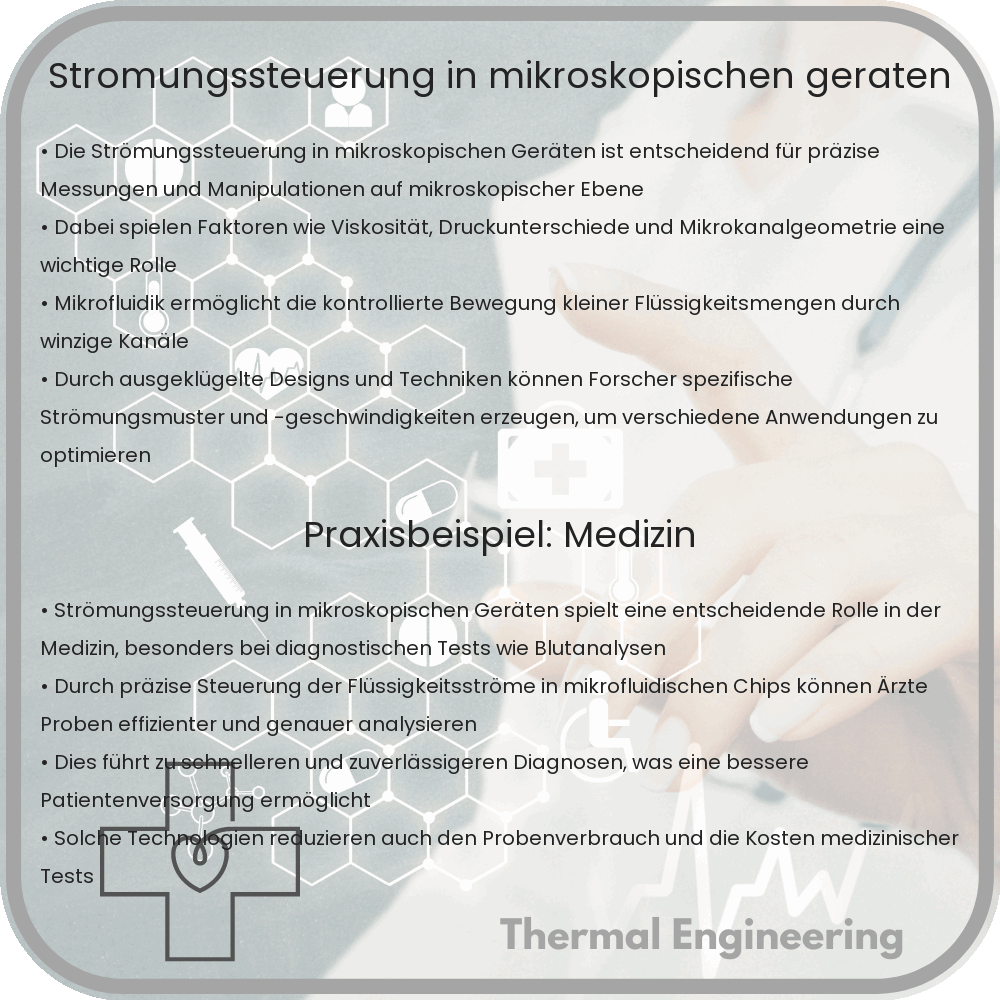 Strömungssteuerung in mikroskopischen Geräten