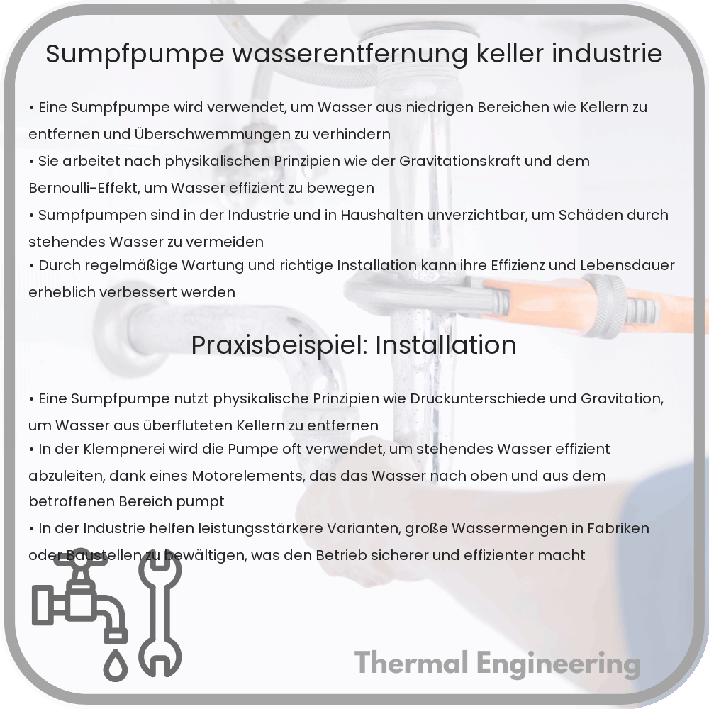 Sumpfpumpe | Wasserentfernung, Keller & Industrie