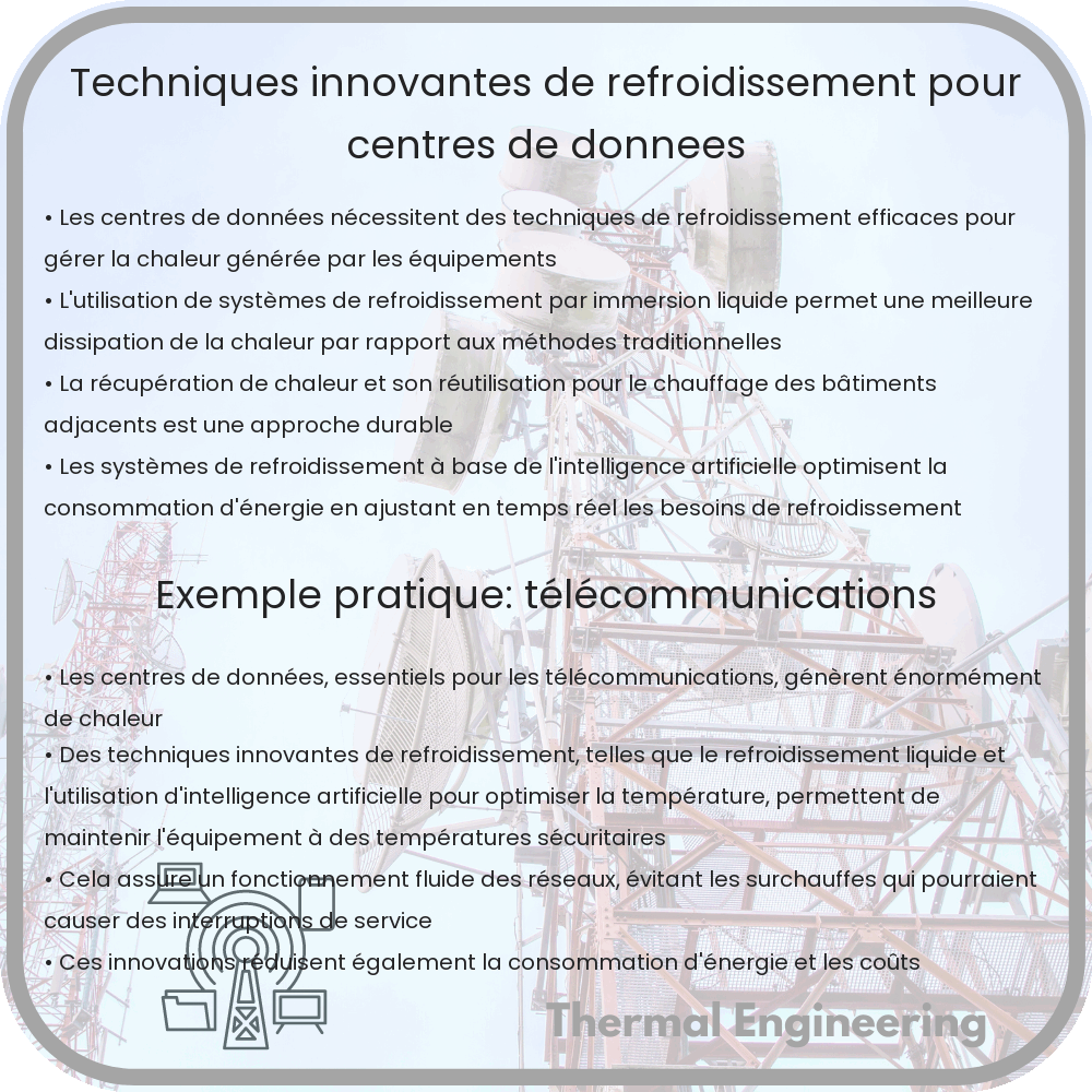 Techniques innovantes de refroidissement pour centres de données