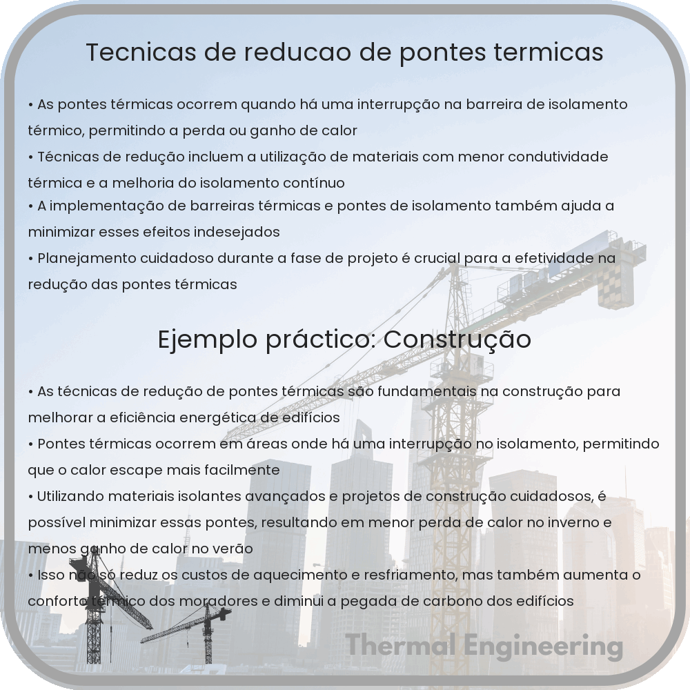 Técnicas de Redução de Pontes Térmicas