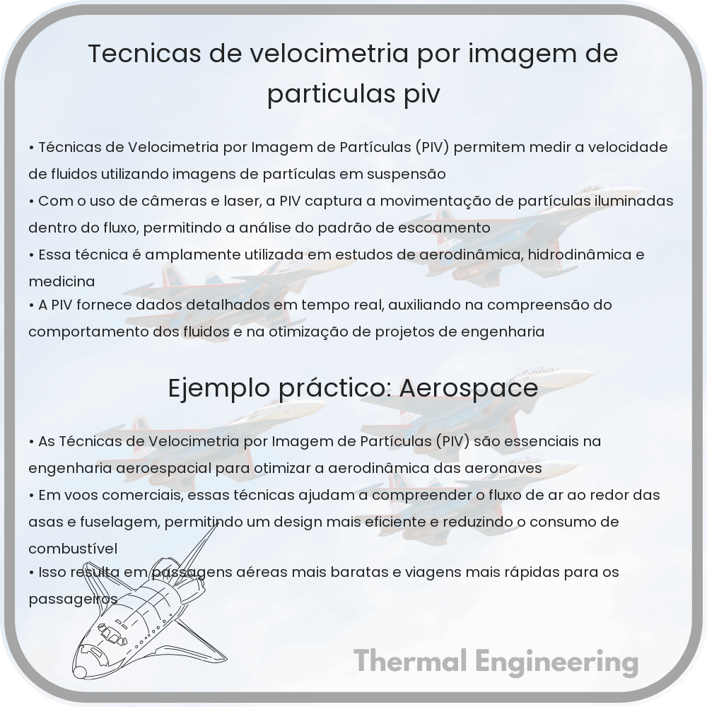 Técnicas de Velocimetria por Imagem de Partículas (PIV)