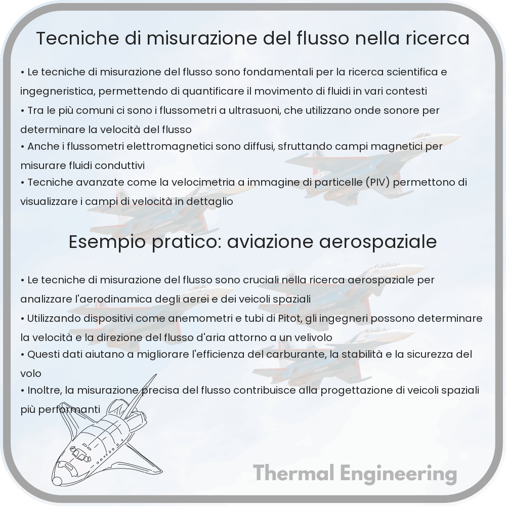Tecniche di misurazione del flusso nella ricerca