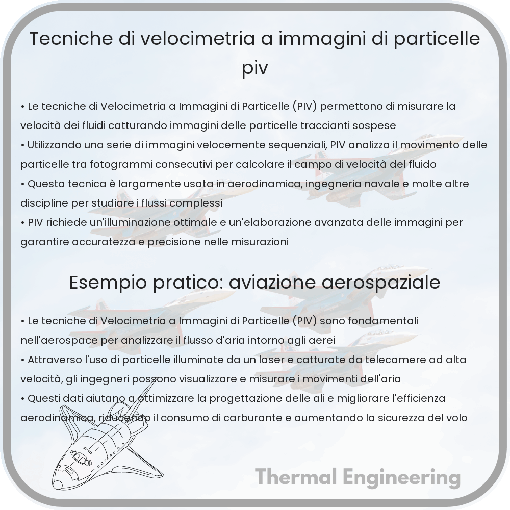 Tecniche di Velocimetria a Immagini di Particelle (PIV)