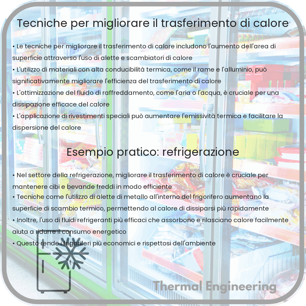Tecniche per migliorare il trasferimento di calore