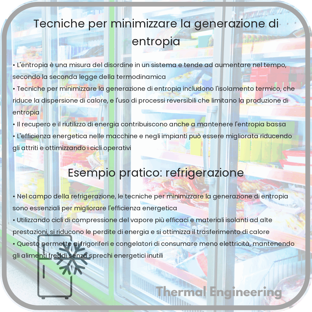 Tecniche per minimizzare la generazione di entropia