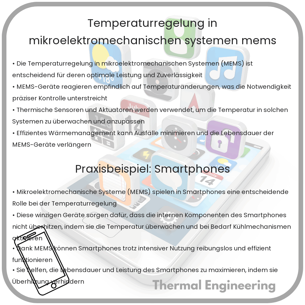 Temperaturregelung in mikroelektromechanischen Systemen (MEMS)