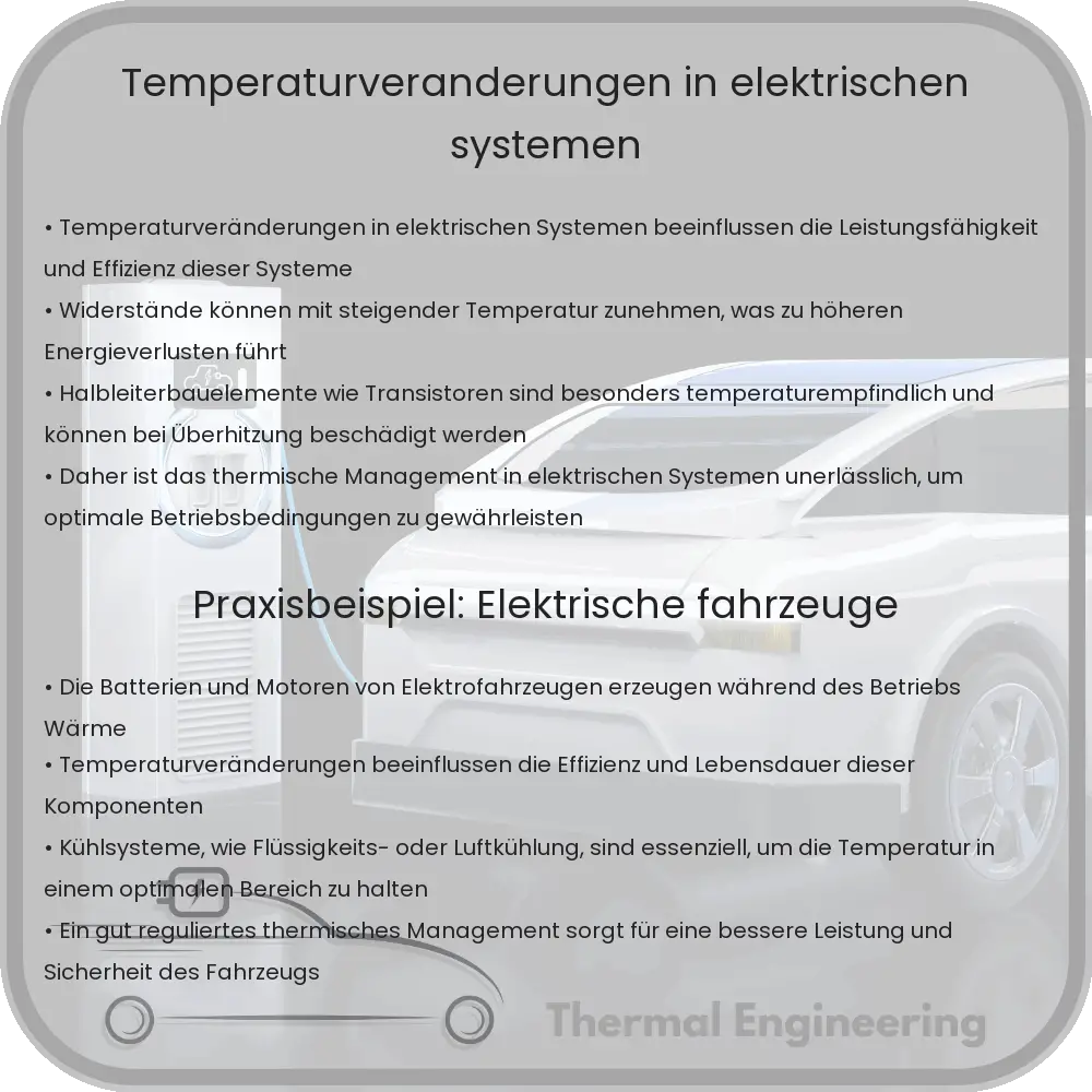 Temperaturveränderungen in elektrischen Systemen