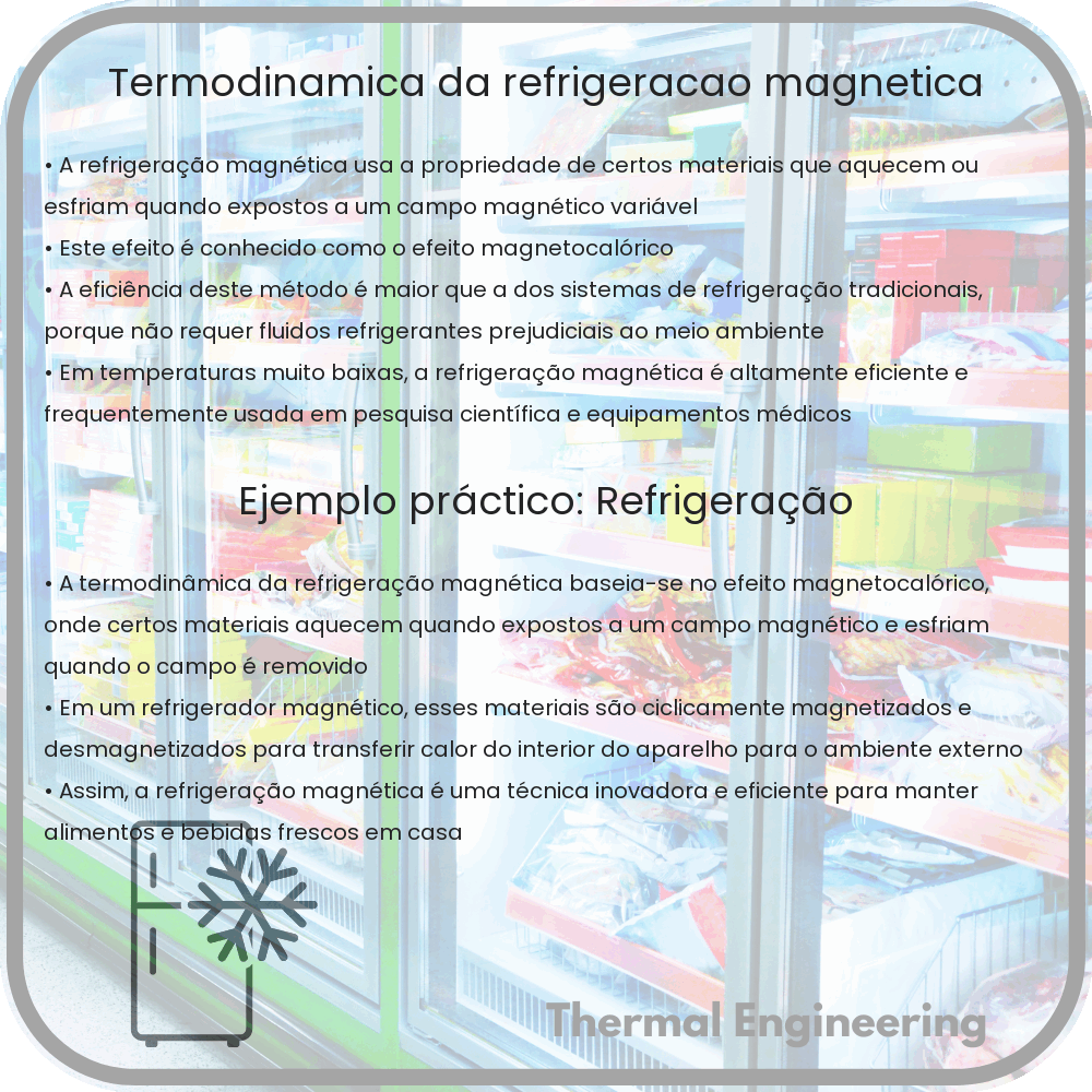 Termodinâmica da Refrigeração Magnética