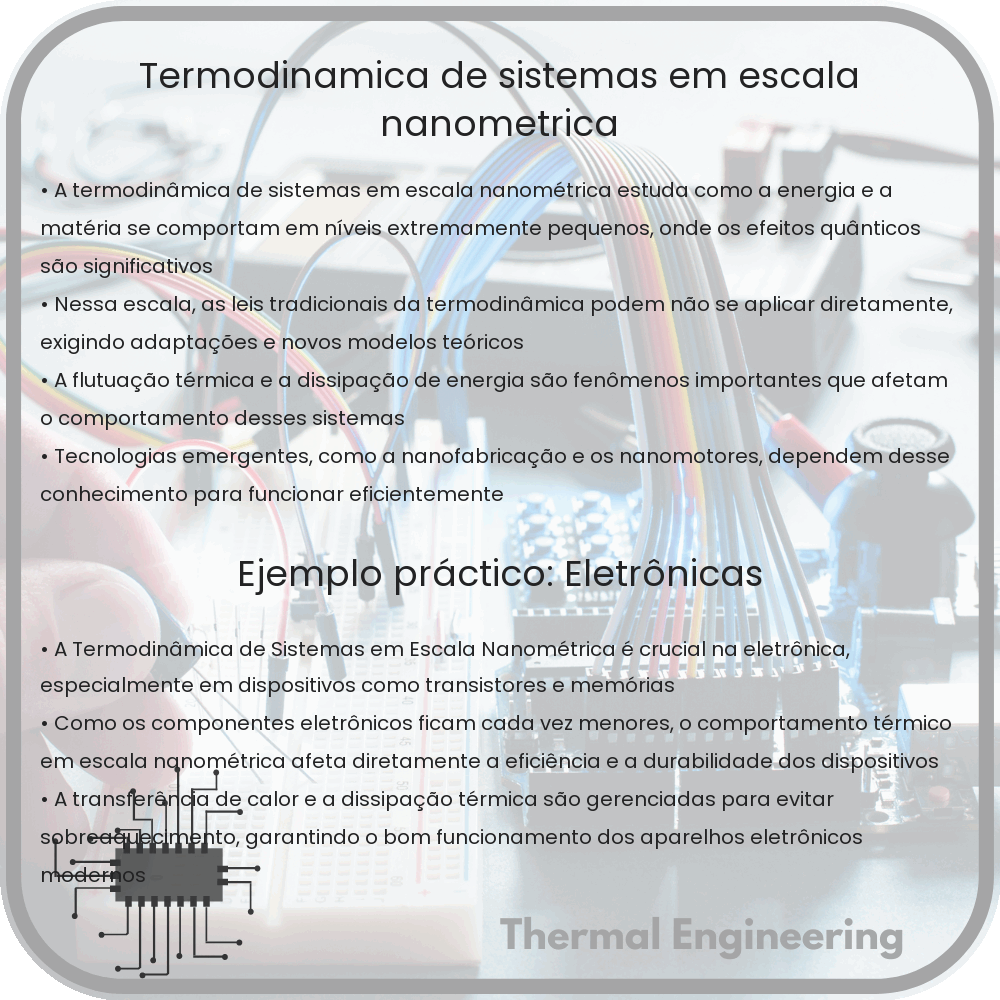Termodinâmica de Sistemas em Escala Nanométrica