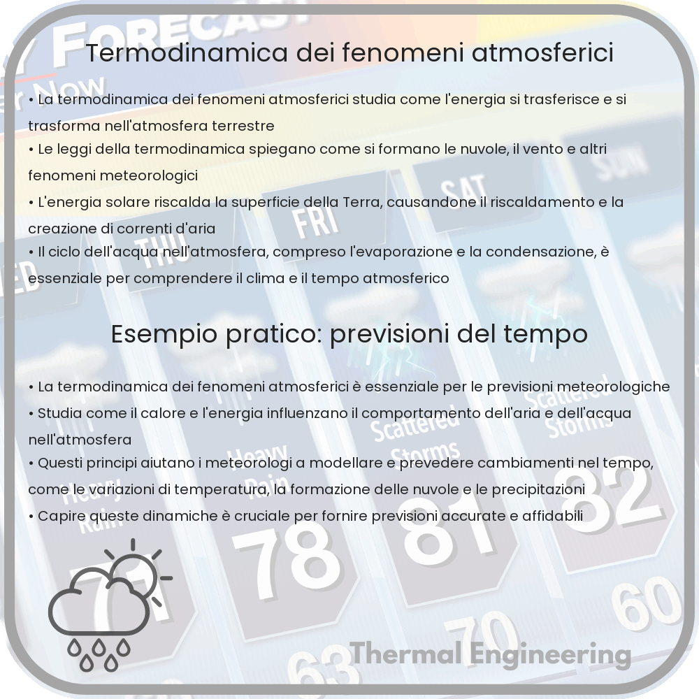 Termodinamica dei fenomeni atmosferici