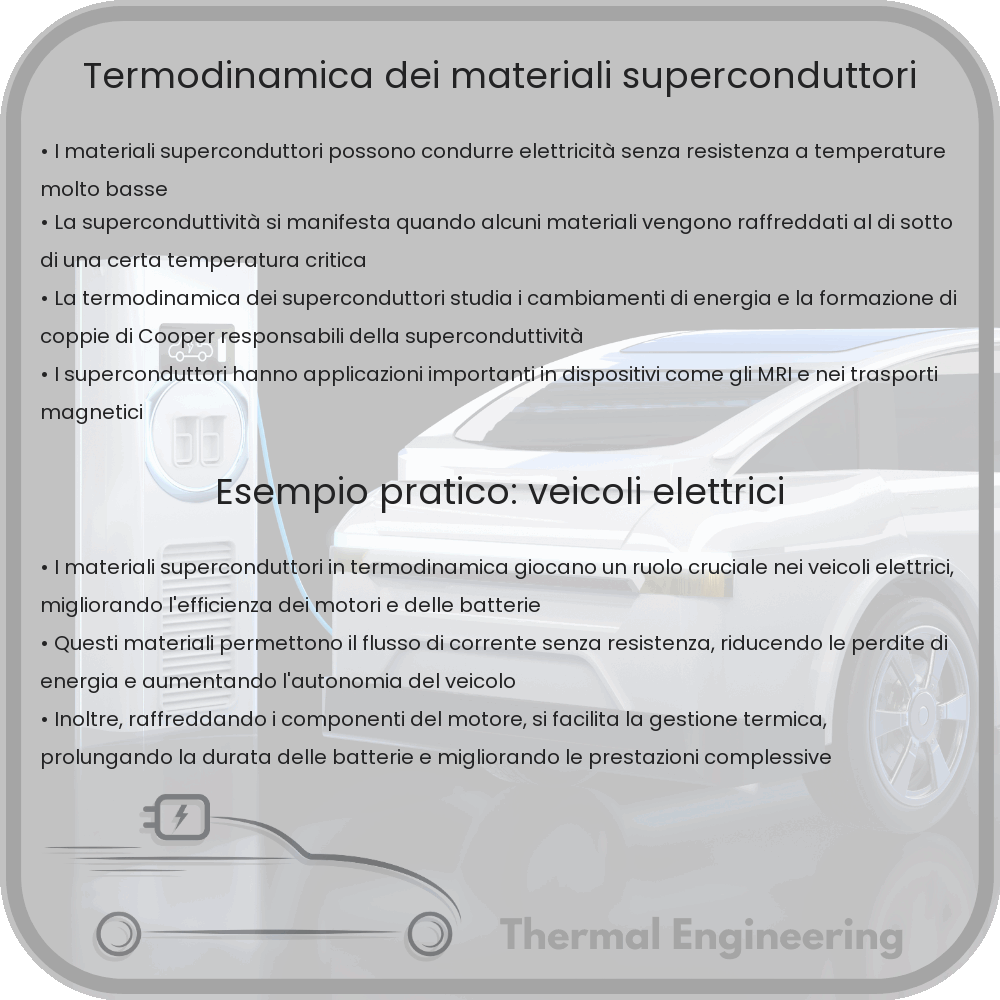 Termodinamica dei materiali superconduttori
