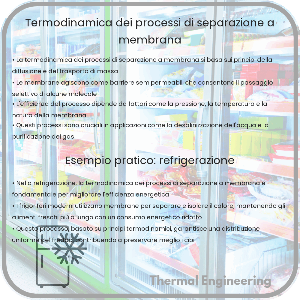 Termodinamica dei processi di separazione a membrana
