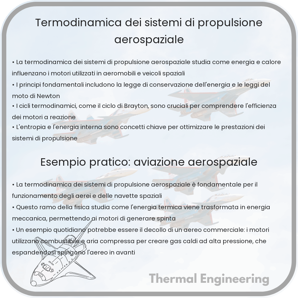 Termodinamica dei sistemi di propulsione aerospaziale
