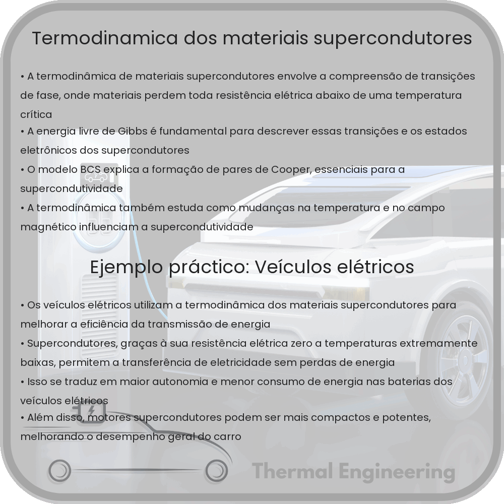 Termodinâmica dos Materiais Supercondutores