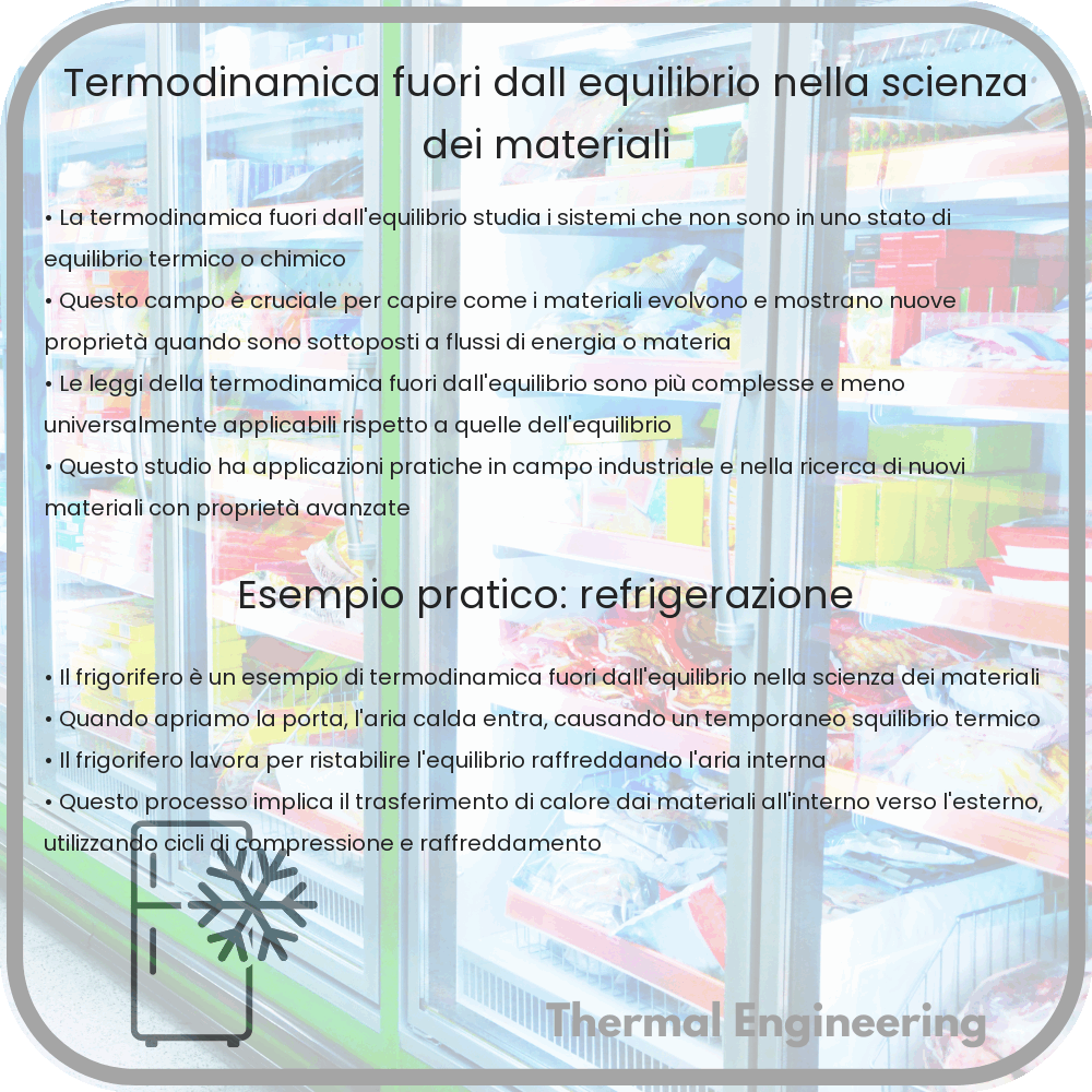 Termodinamica fuori dall'equilibrio nella scienza dei materiali