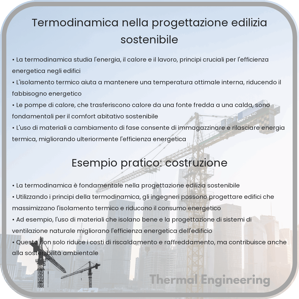 Termodinamica nella progettazione edilizia sostenibile