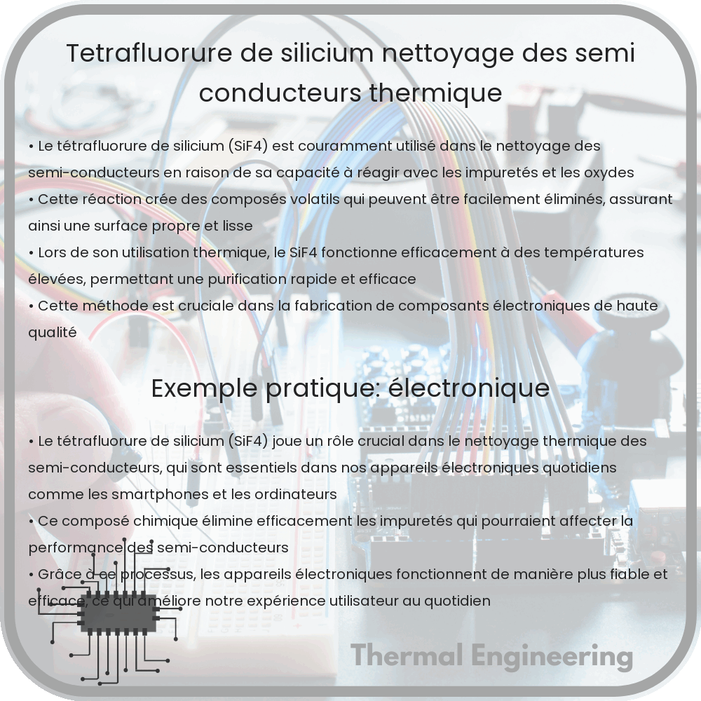 Tétrafluorure de Silicium | Nettoyage des Semi-conducteurs, Thermique