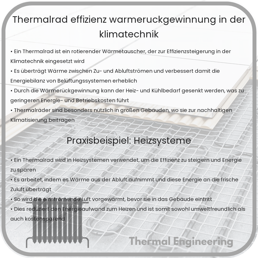 Thermalrad | Effizienz & Wärmerückgewinnung in der Klimatechnik