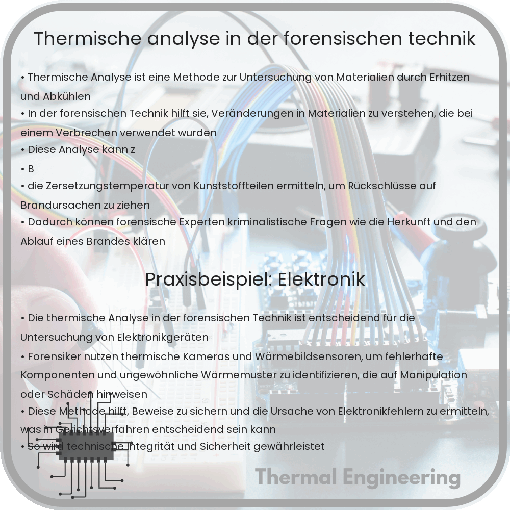 Thermische Analyse in der forensischen Technik