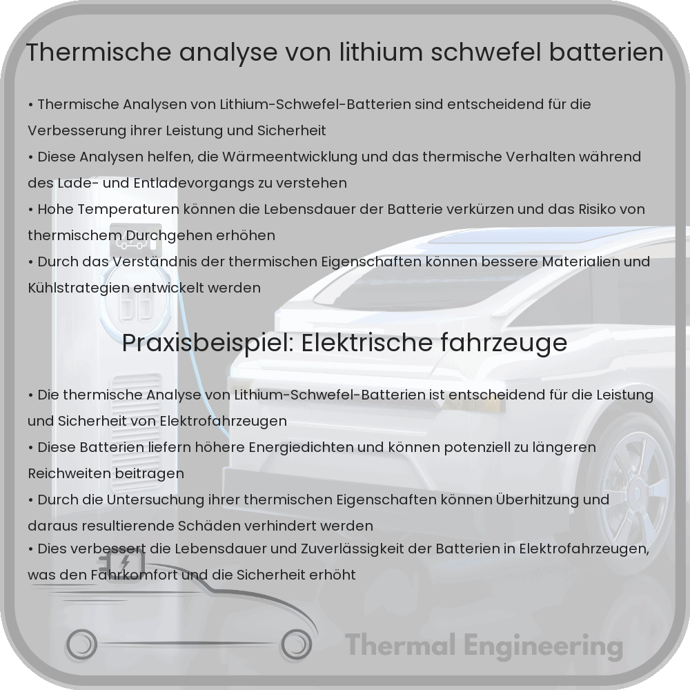 Thermische Analyse von Lithium-Schwefel-Batterien