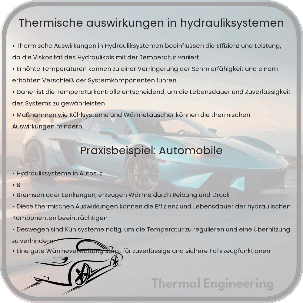 Thermische Auswirkungen in Hydrauliksystemen
