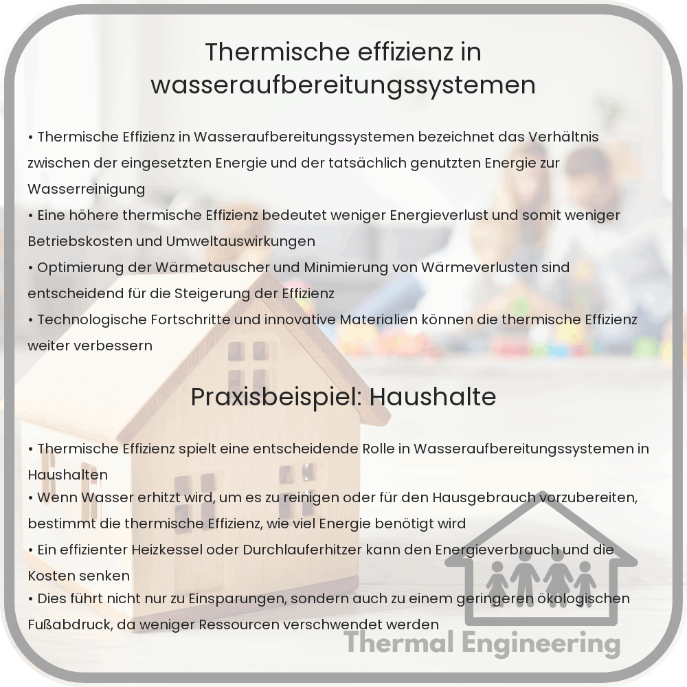 Thermische Effizienz in Wasseraufbereitungssystemen