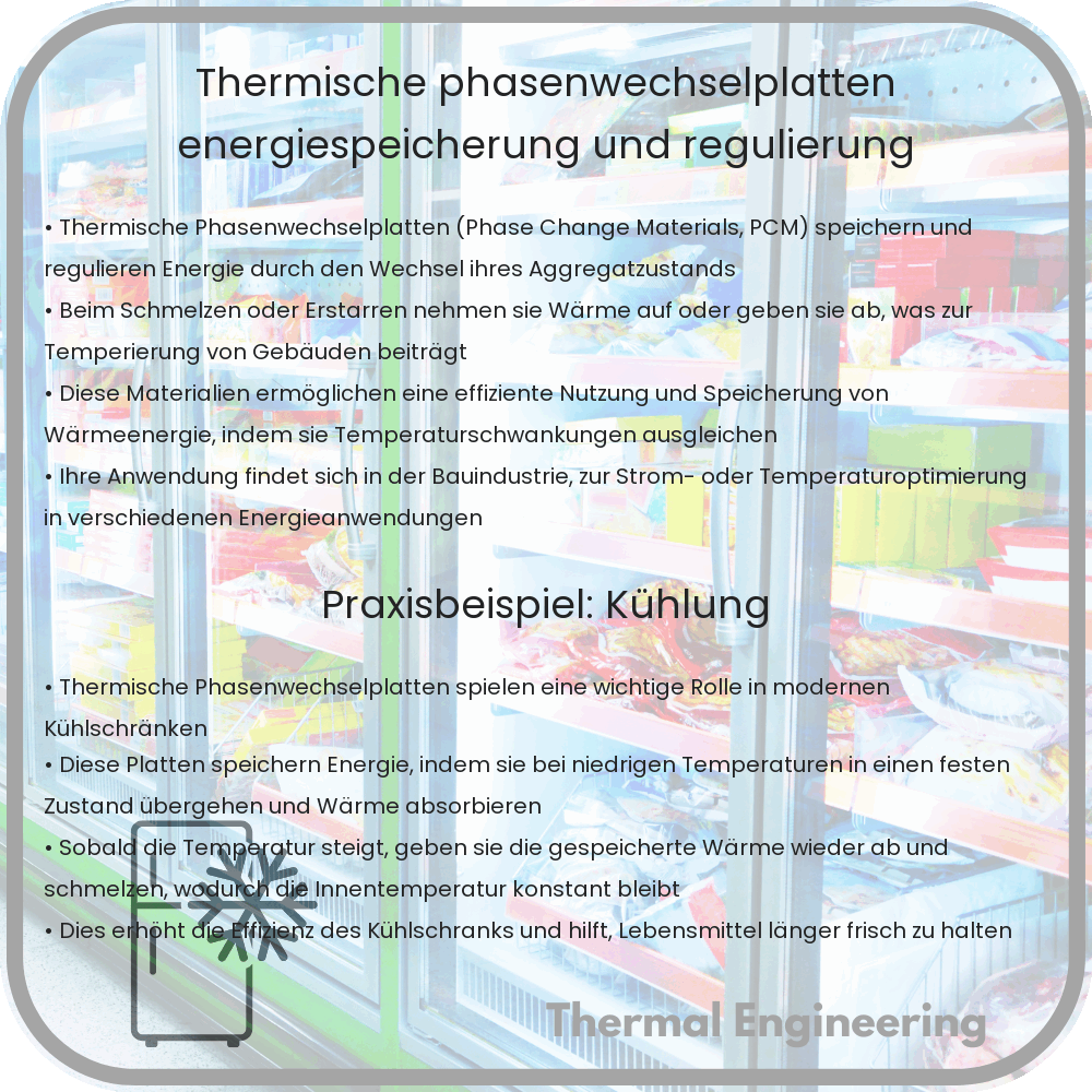 Thermische Phasenwechselplatten | Energiespeicherung und -regulierung