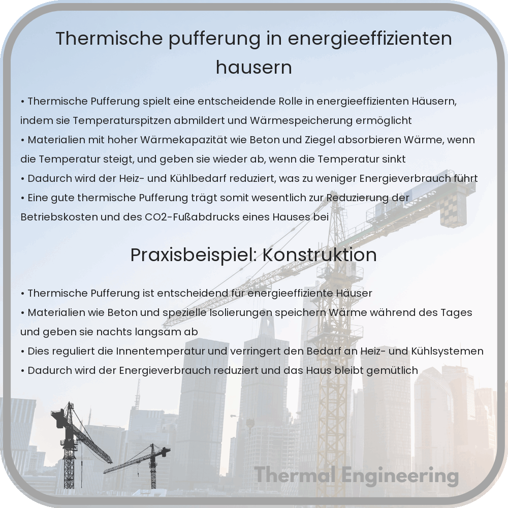 Thermische Pufferung in energieeffizienten Häusern