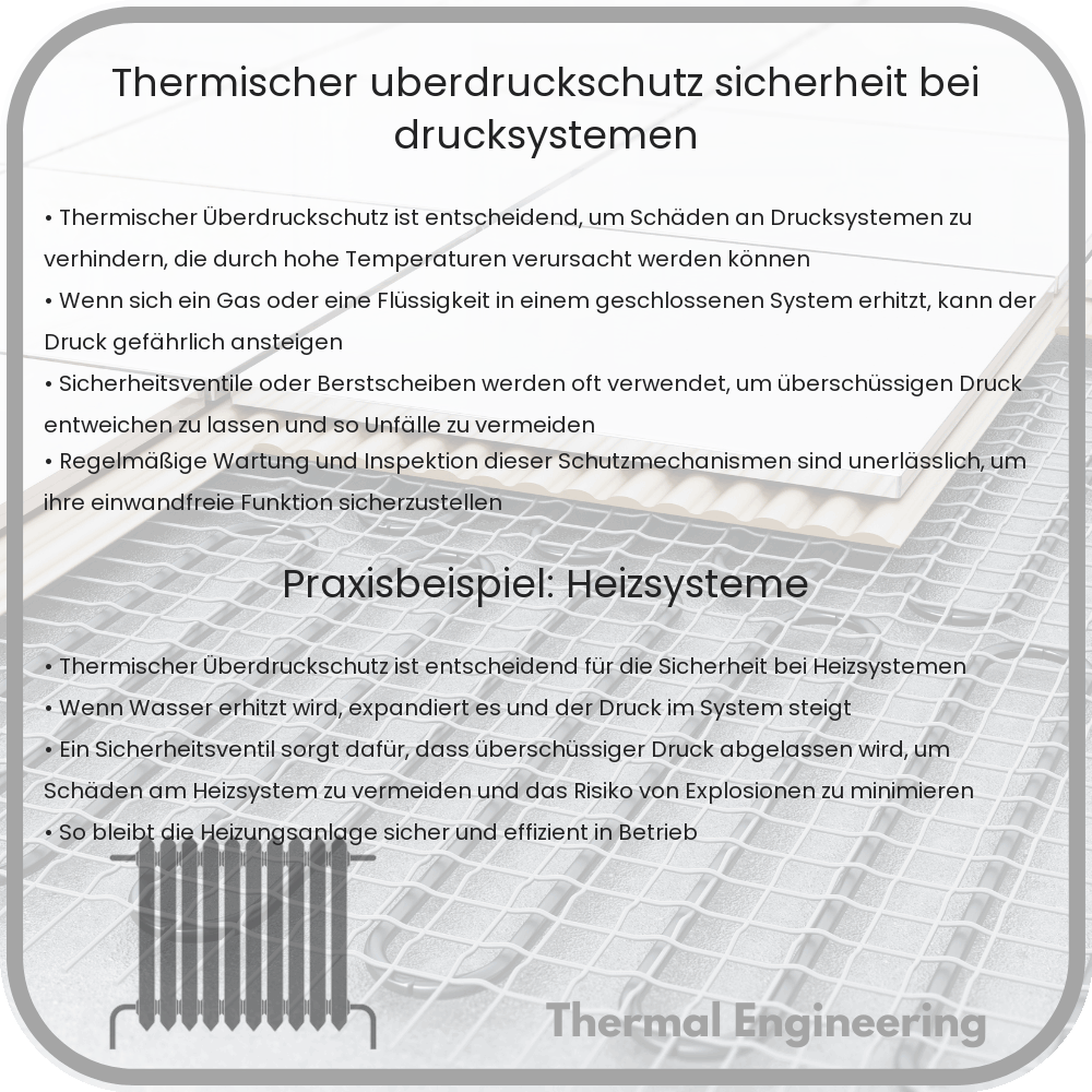 Thermischer Überdruckschutz | Sicherheit bei Drucksystemen