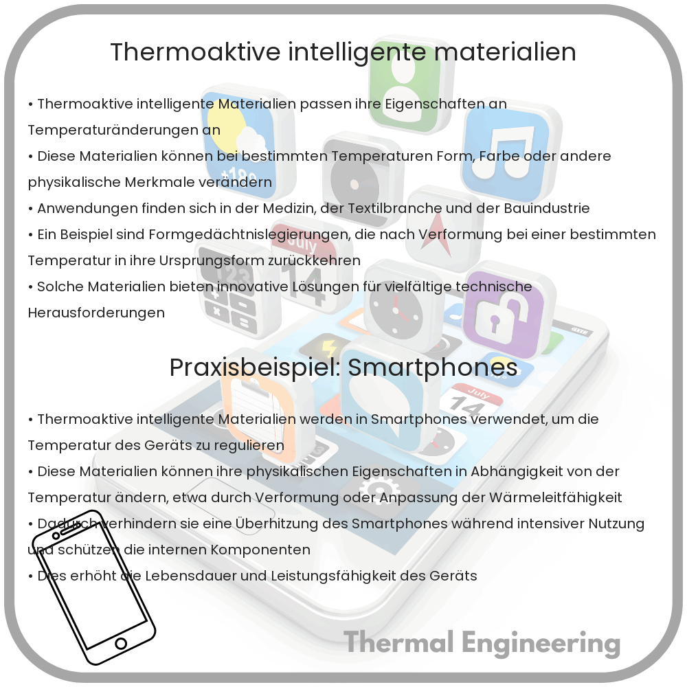 Thermoaktive intelligente Materialien