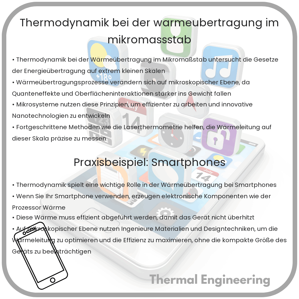 Thermodynamik bei der Wärmeübertragung im Mikromaßstab