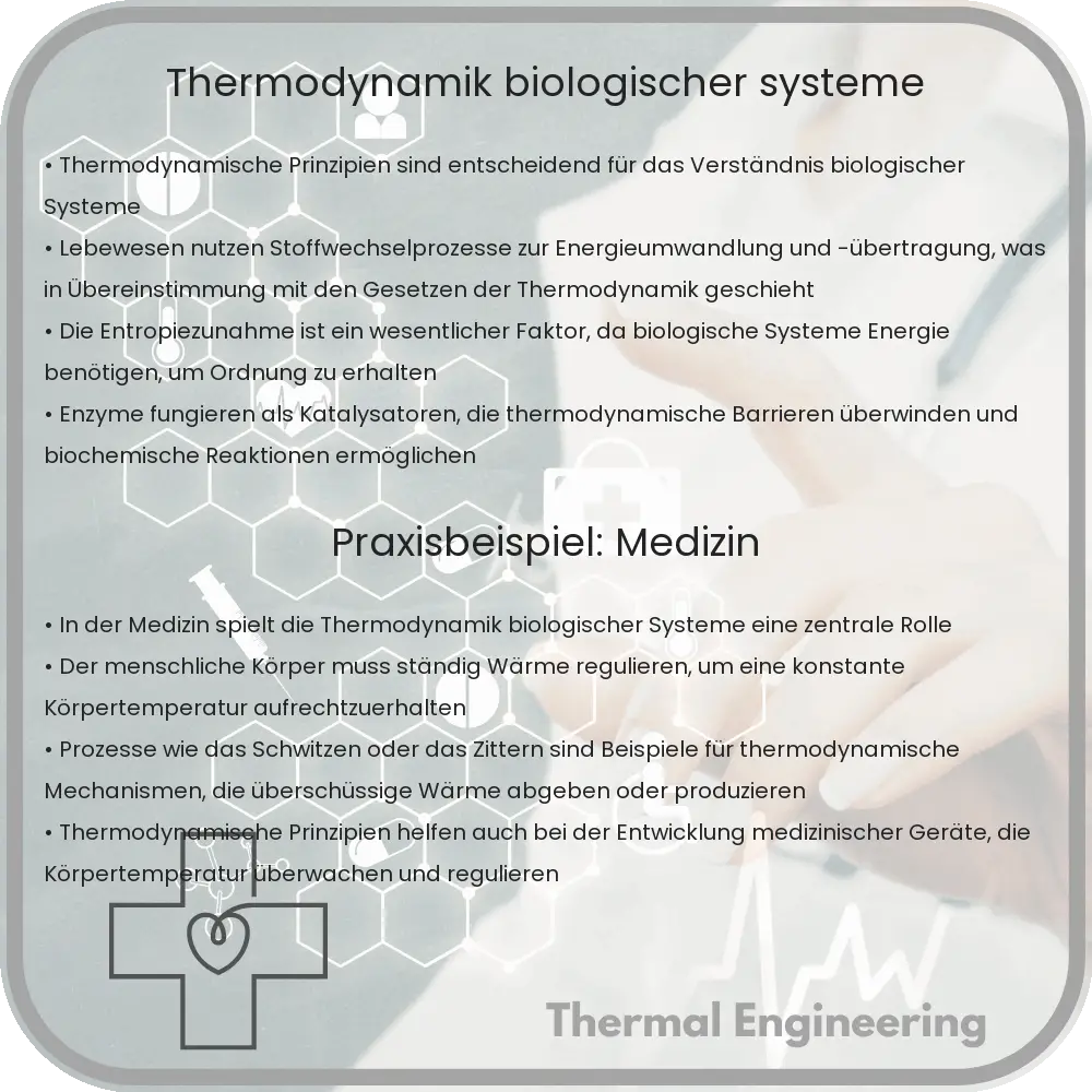 Thermodynamik biologischer Systeme