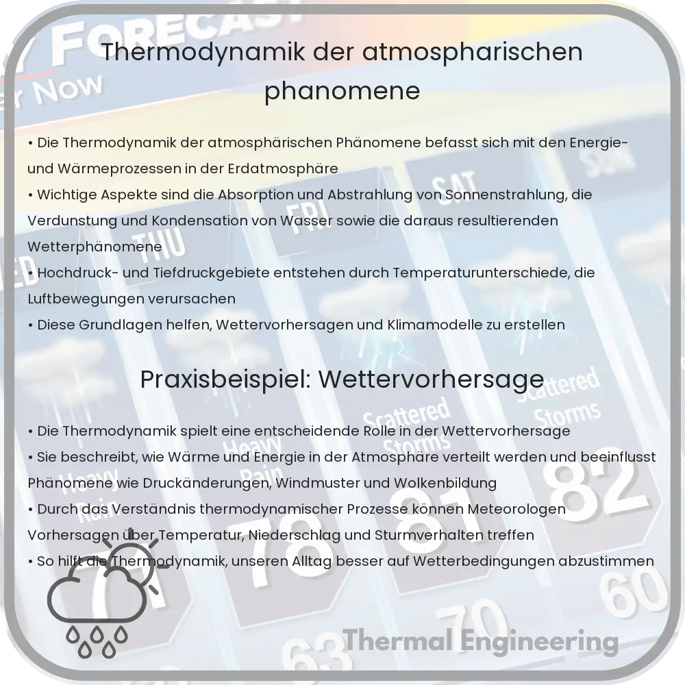 Thermodynamik der atmosphärischen Phänomene