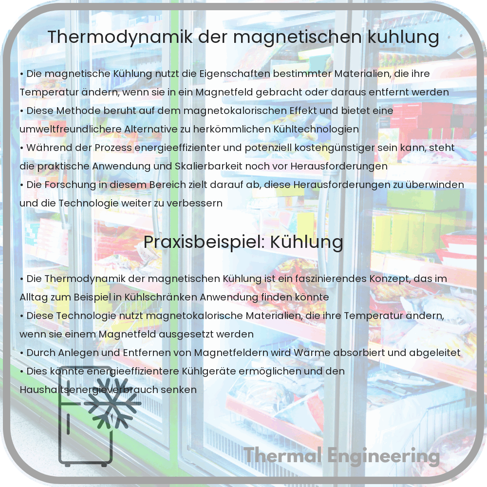 Thermodynamik der magnetischen Kühlung