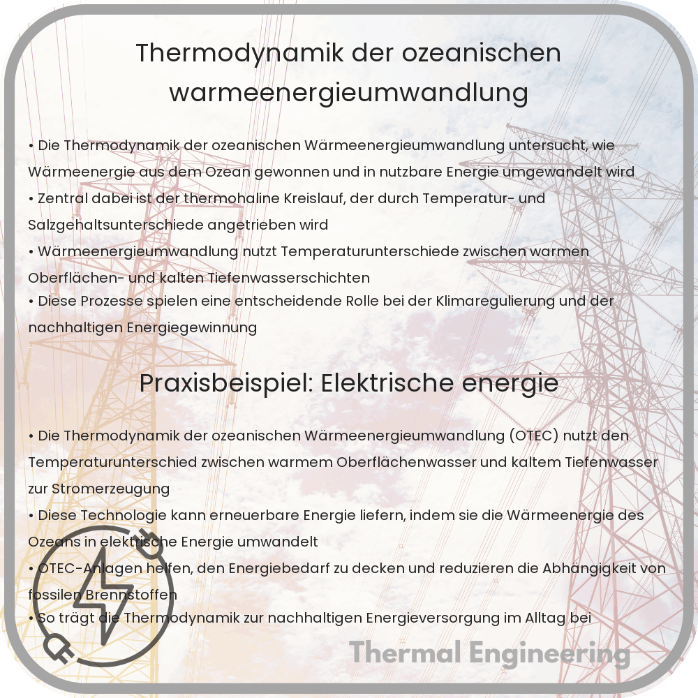 Thermodynamik der ozeanischen Wärmeenergieumwandlung
