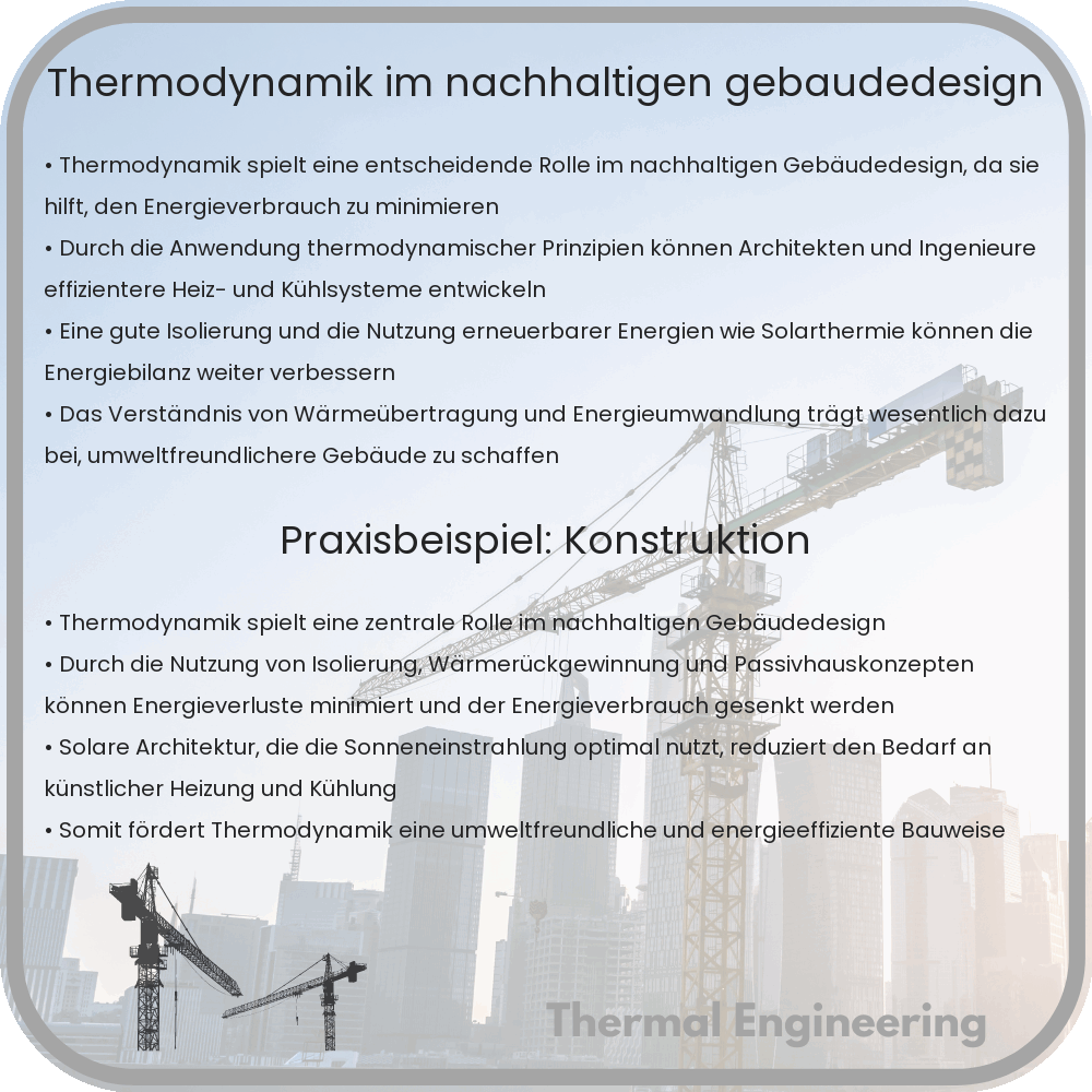 Thermodynamik im nachhaltigen Gebäudedesign