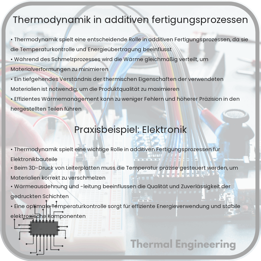 Thermodynamik in additiven Fertigungsprozessen