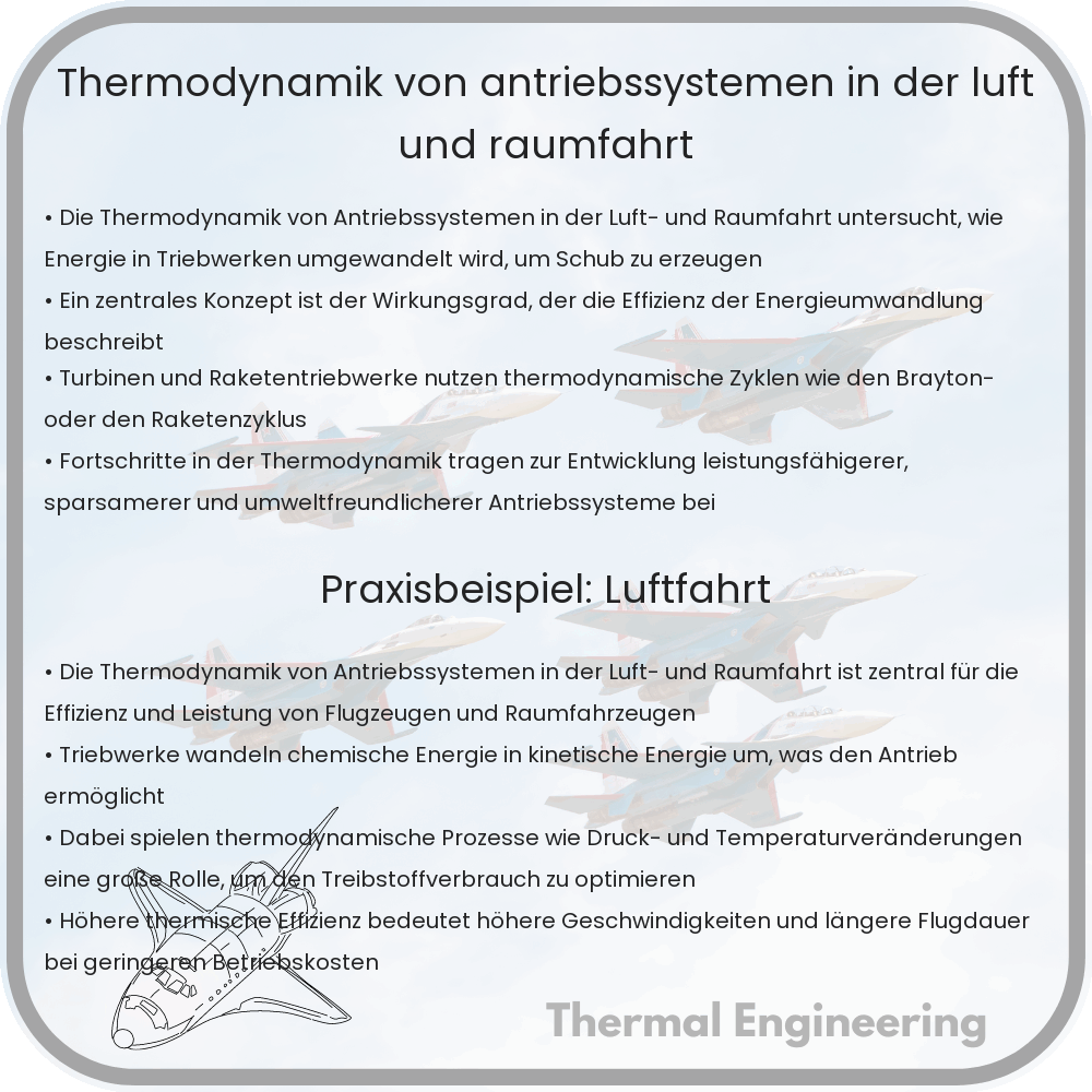 Thermodynamik von Antriebssystemen in der Luft- und Raumfahrt