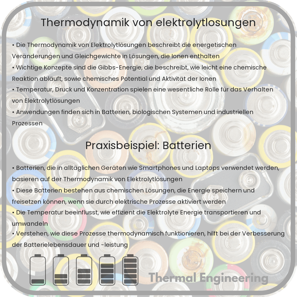 Thermodynamik von Elektrolytlösungen