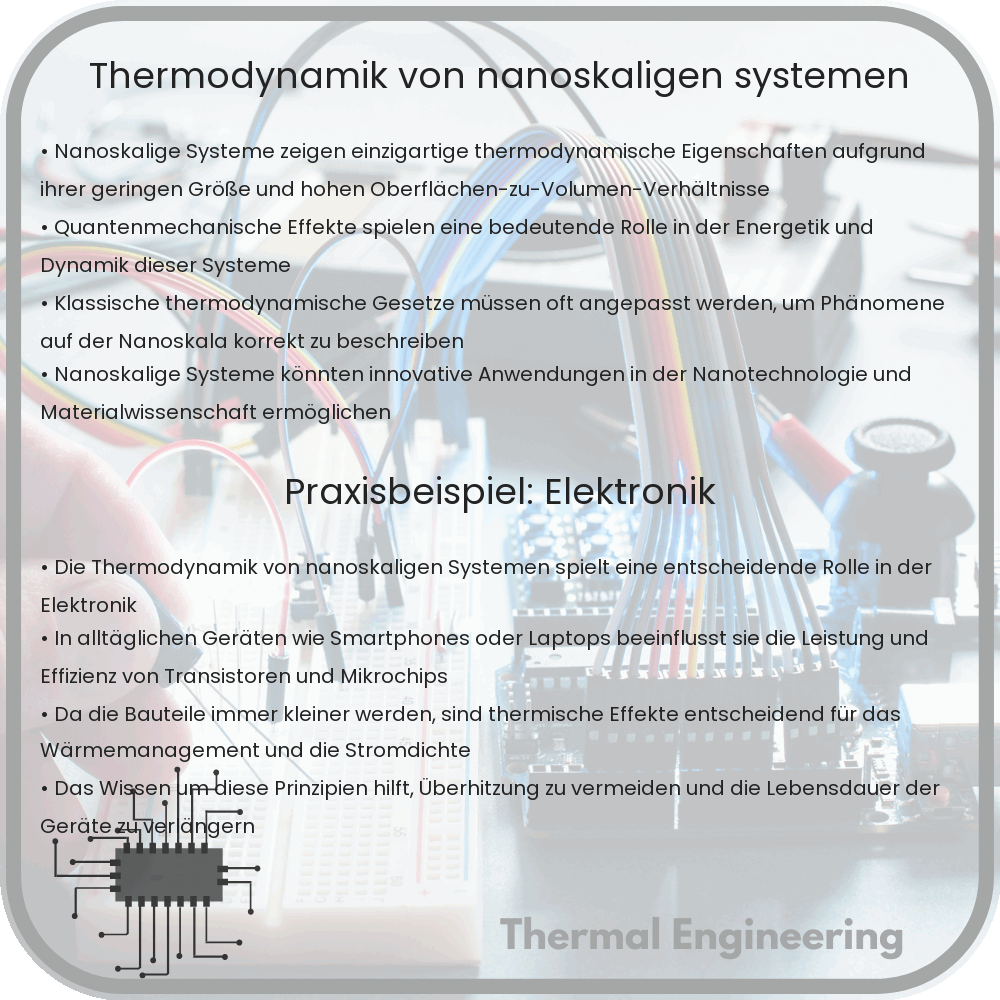 Thermodynamik von nanoskaligen Systemen