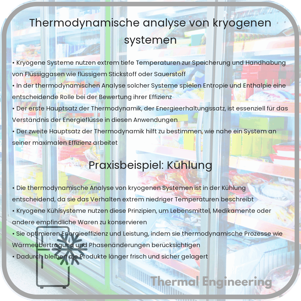 Thermodynamische Analyse von kryogenen Systemen