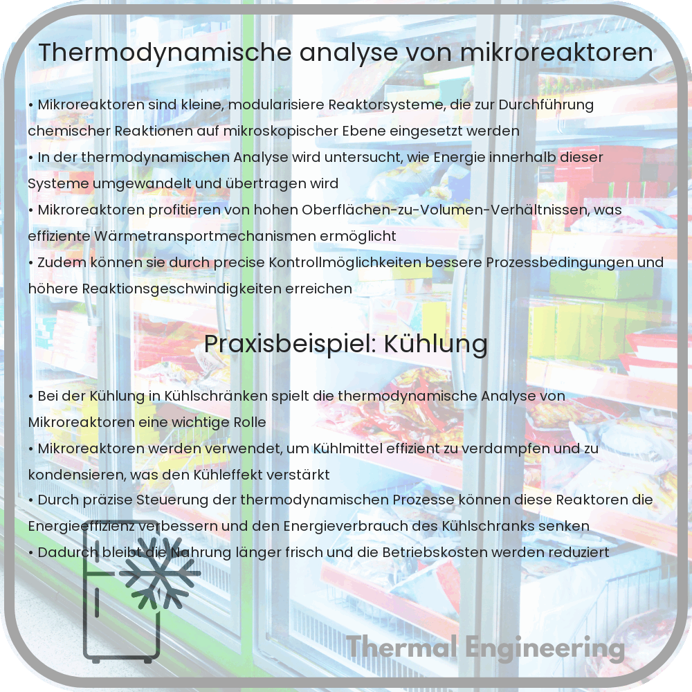 Thermodynamische Analyse von Mikroreaktoren