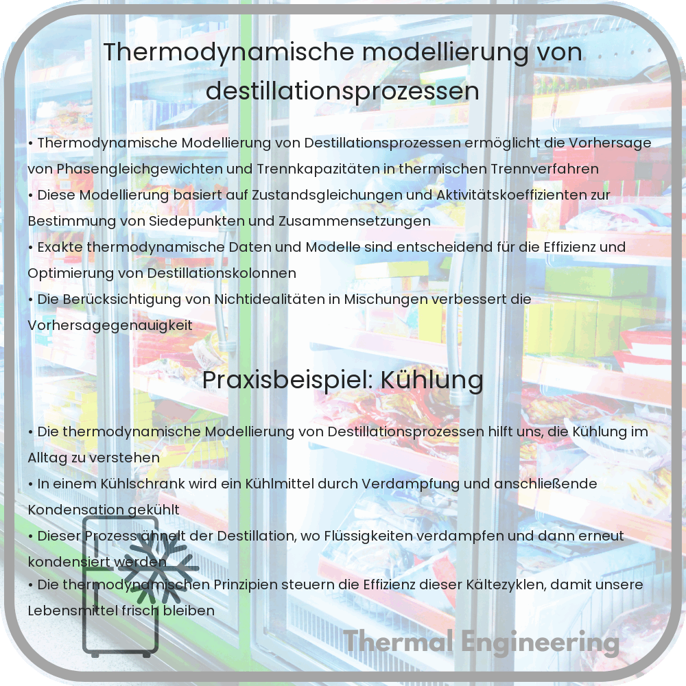Thermodynamische Modellierung von Destillationsprozessen