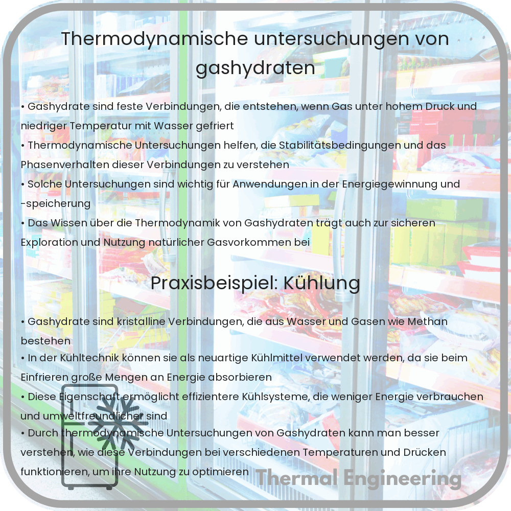 Thermodynamische Untersuchungen von Gashydraten