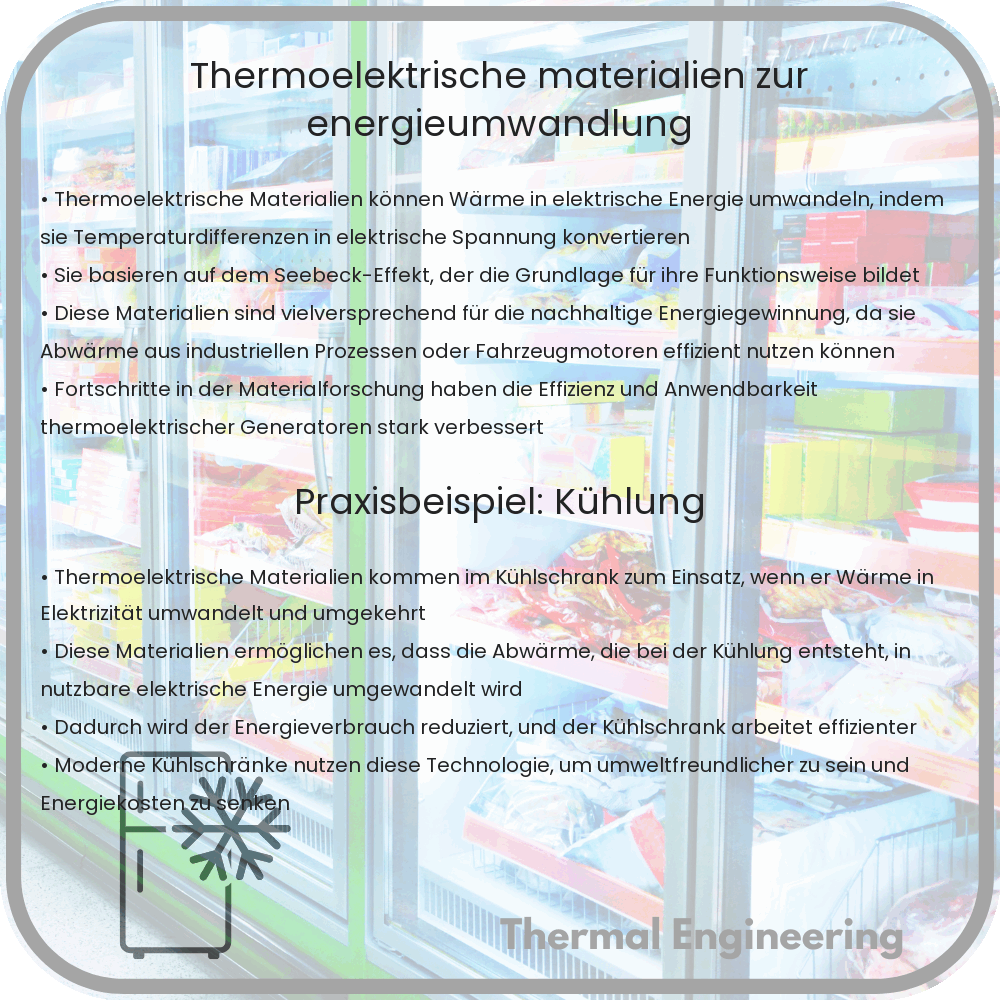 Thermoelektrische Materialien zur Energieumwandlung
